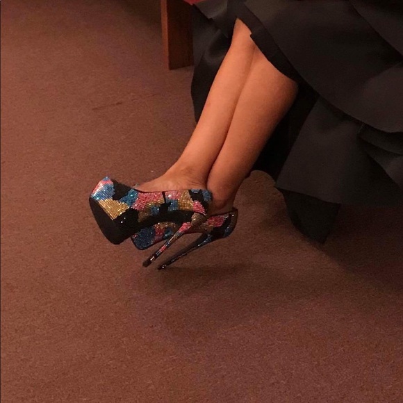 Crystalized Multi Color Heels - Picture 3 of 3